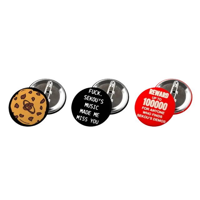 EMI Sekou Badge Set badges lot de 3 25 mm
