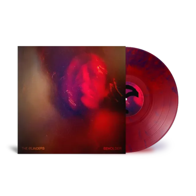 EMI Beholder LP vinyle gatefold dédicacé marbré rouge