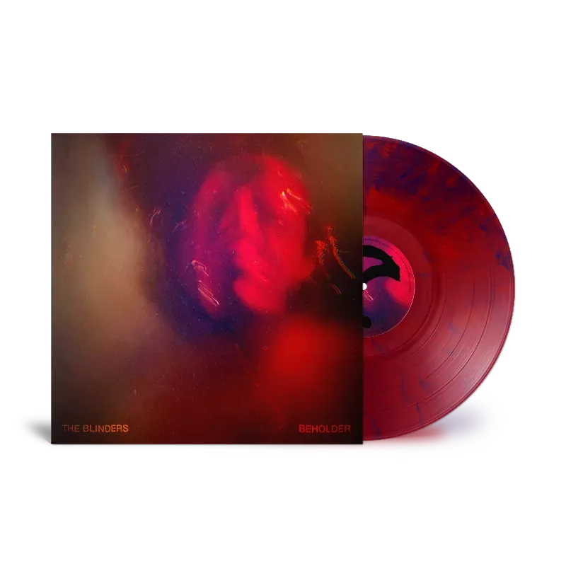 EMI Beholder LP vinyle gatefold dédicacé marbré rouge