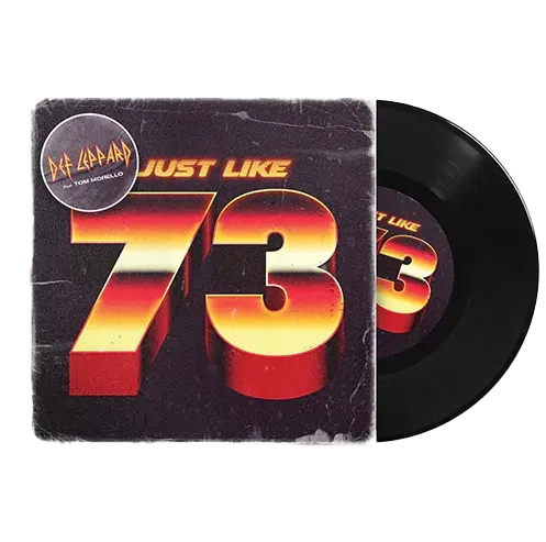 Def Leppard Just Like 73 45 tours 7" noir glam