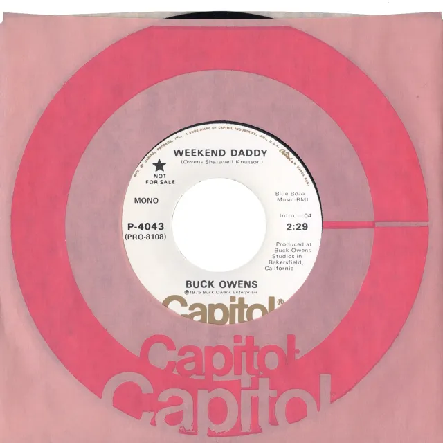 Omnivore Recordings Buck Owens Weekend Daddy vinyle 7 pouces