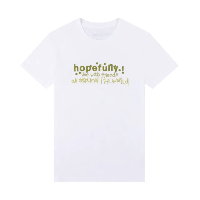 EMI Hopefully t-shirt blanc tour 100% coton