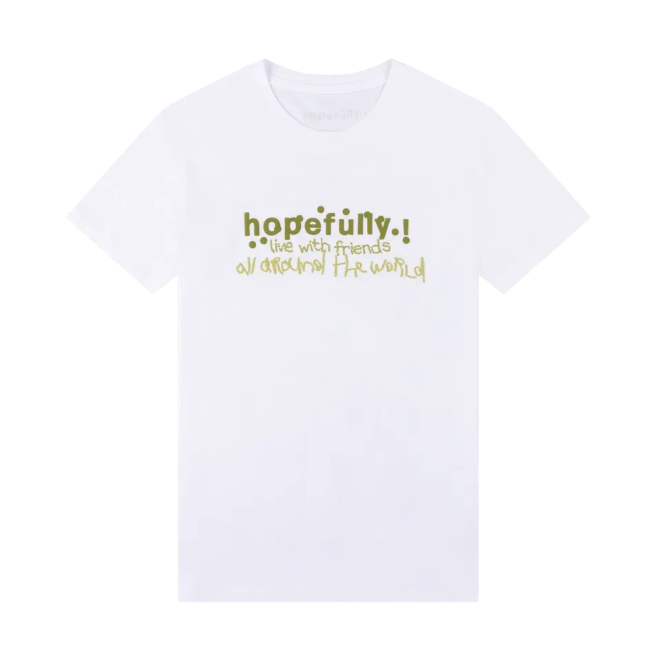EMI Hopefully t-shirt blanc tour 100% coton