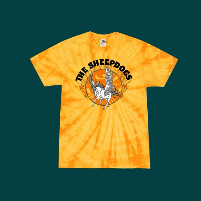 Sheepdogs Pegasus t-shirt tie dye Gildan Softstyle