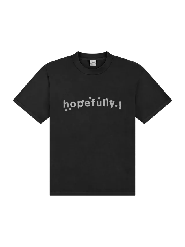 EMI Hopefully! t-shirt noir coton unisexe