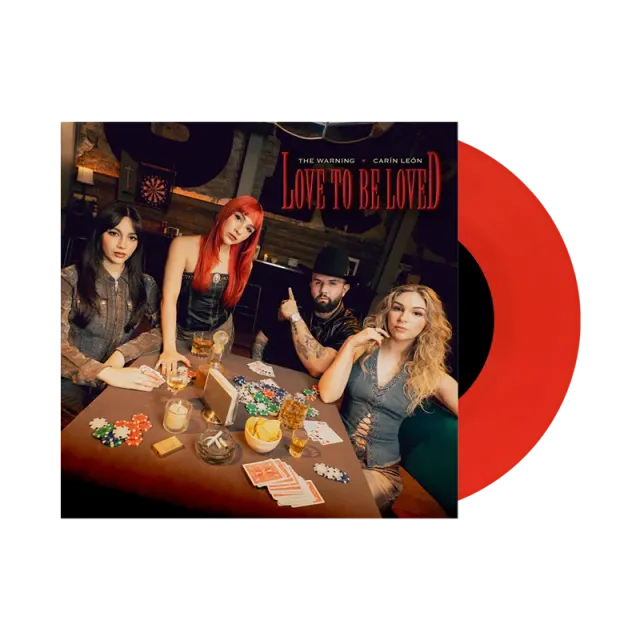 The Warning Love To Be Loved 45 tours 7" rouge rock