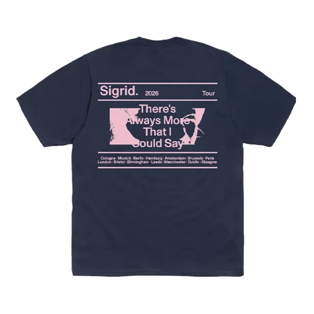 EMI Sigrid There's Always More That I Could Say T-shirt marine