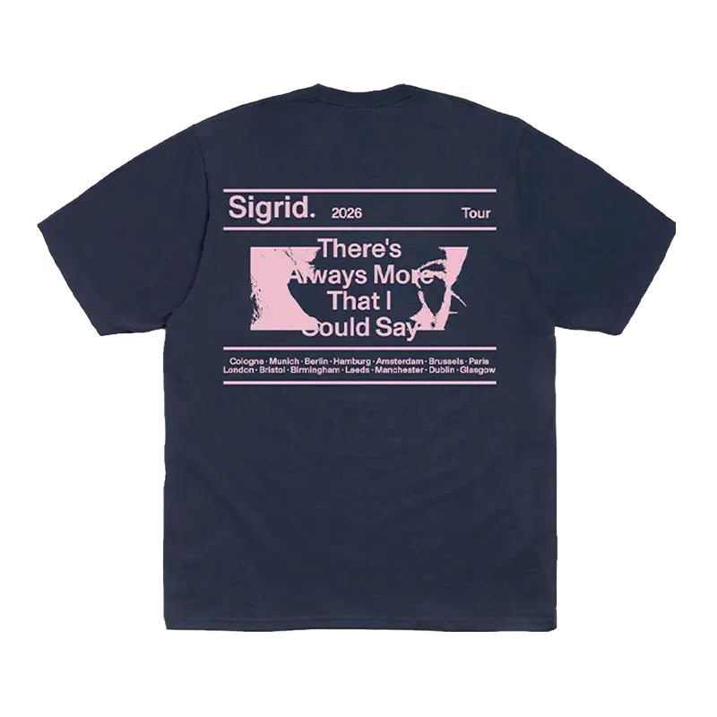 EMI Sigrid There's Always More That I Could Say T-shirt marine