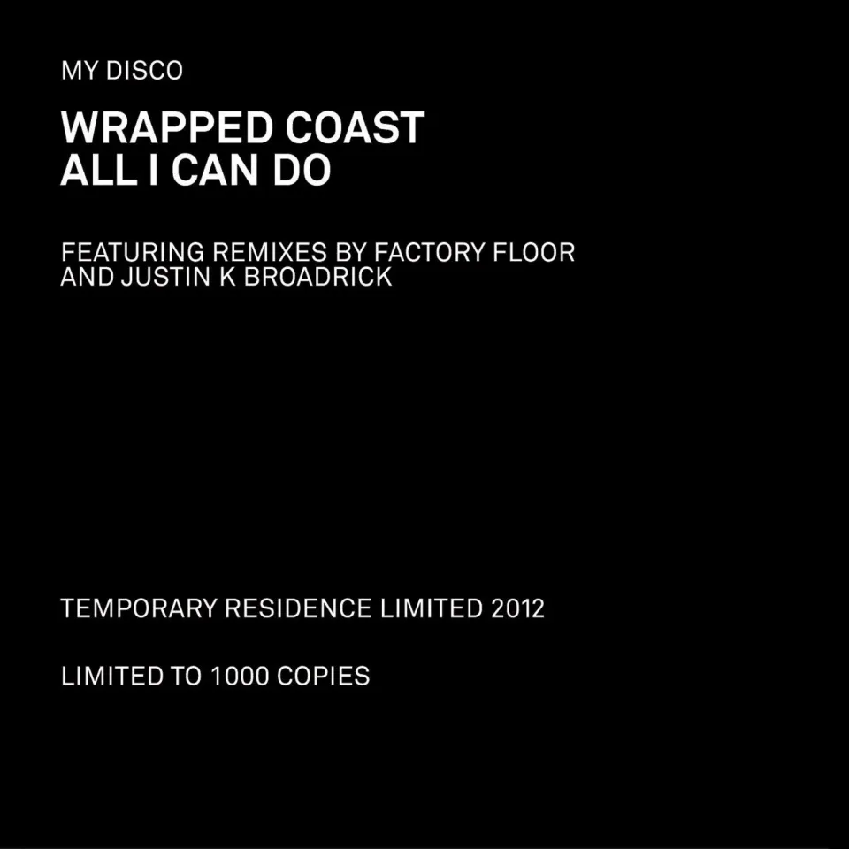 Temporary Residence MY DISCO Wrapped Coast vinyle 12" noir remix