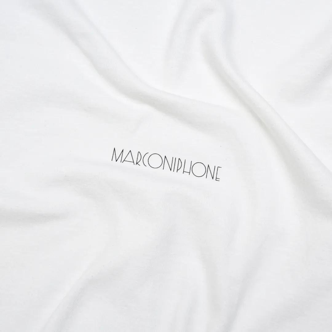 EMI Marconi T-shirt blanc coton 100% ring-spun