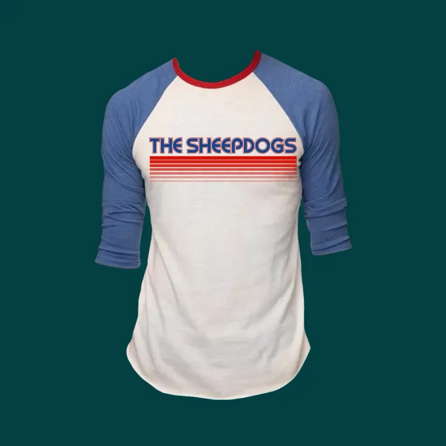 Sheepdogs Recording Co Raglan t-shirt baseball tricolore