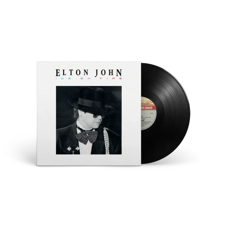 EMI Ice on Fire Elton John vinyle LP