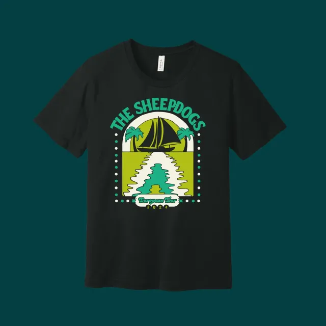 Sheepdogs Recording Co Autumnal Voyage t-shirt tournée noir