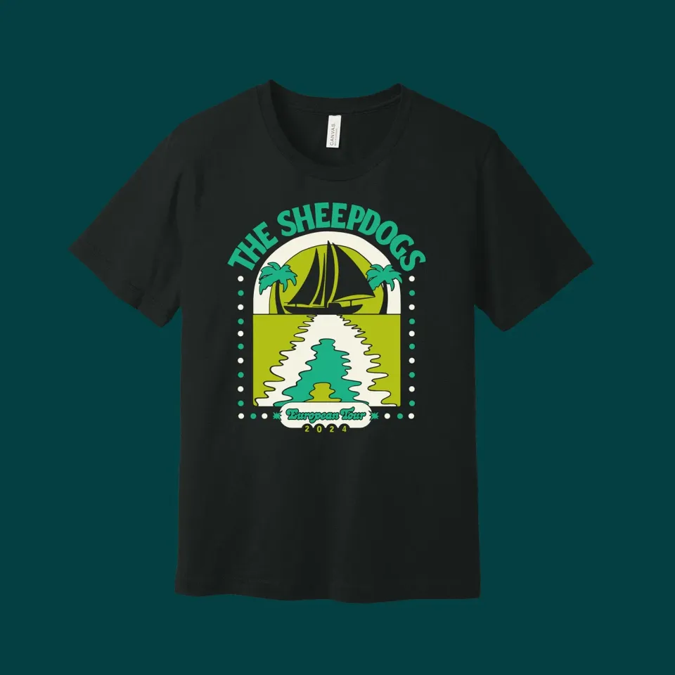Sheepdogs Recording Co Autumnal Voyage t-shirt tournée noir