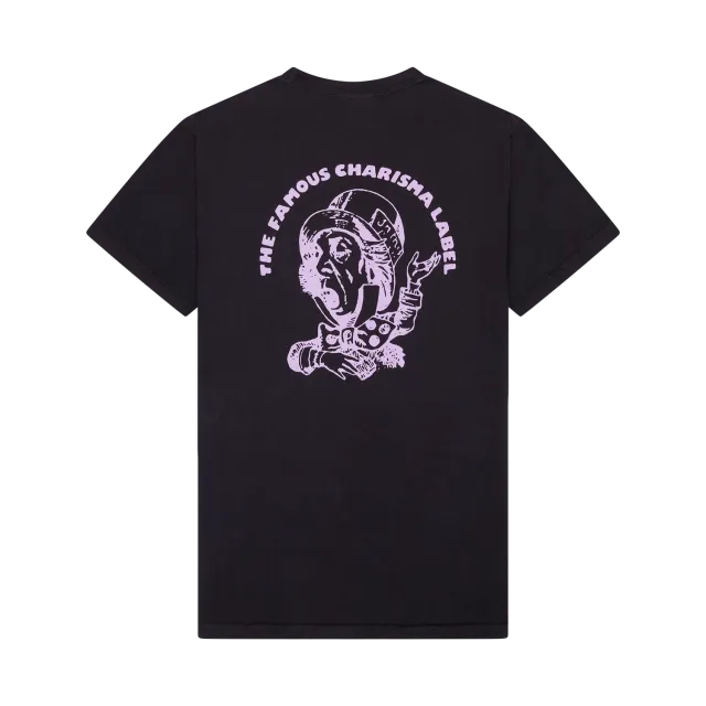 EMI Charisma T-shirt logo noir rose coton bio