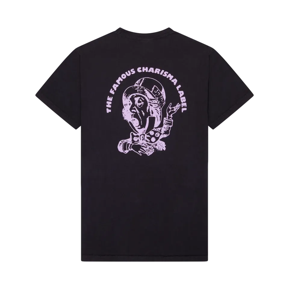 EMI Charisma T-shirt logo noir rose coton bio
