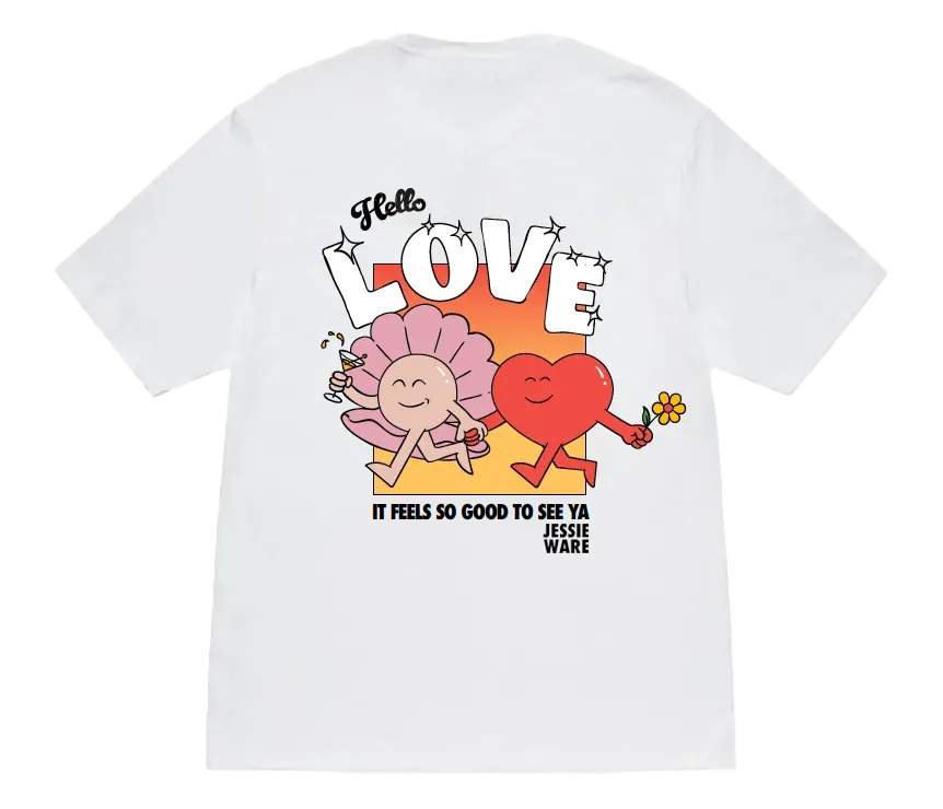 EMI Hello Love t-shirt coton coupe relaxed S-XL