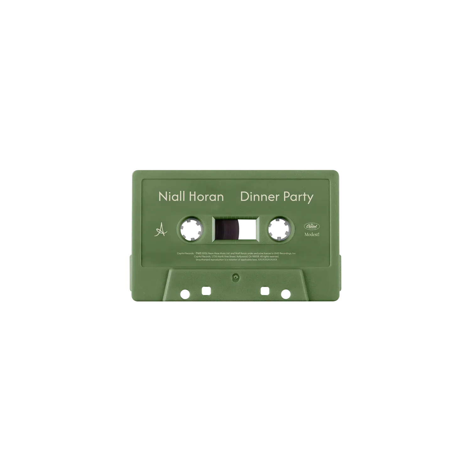 EMI Dinner Party Sage cassette + carte dédicacée