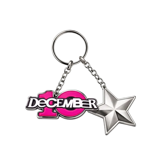 EMI December 10 porte-clés étoile argenté 70 mm