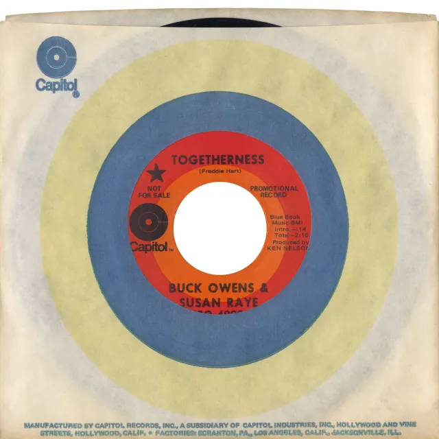 Omnivore Buck Owens Susan Raye Togetherness 7" vinyle vintage