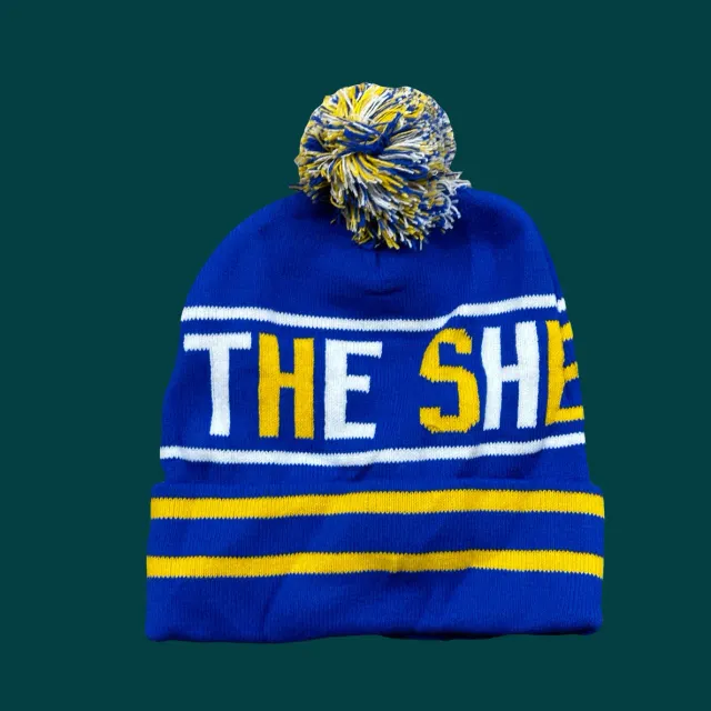 The Sheepdogs toque bonnet bleu jaune blanc