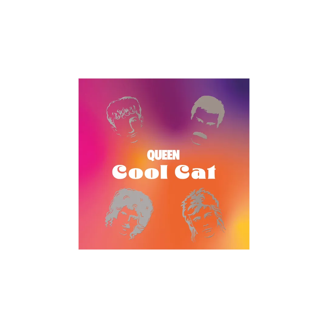 Queen Cool Cat 45 tours 7 pouces couleur