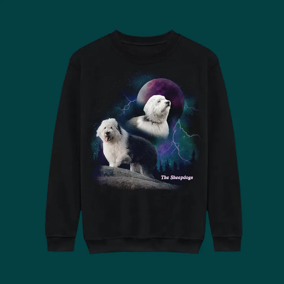 Sheepdogs Mystic Sheepdog Moon sweat S-XXL col rond