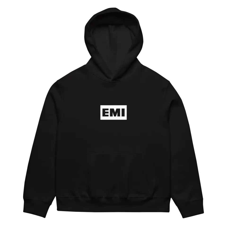 EMI Legendary sweat à capuche blanc molleton coton