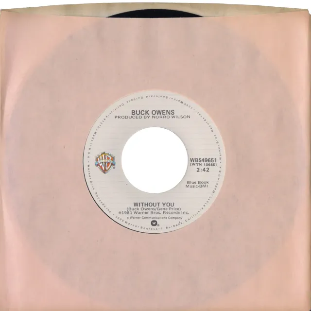 Omnivore Recordings Buck Owens Without You vinyle 7" vintage