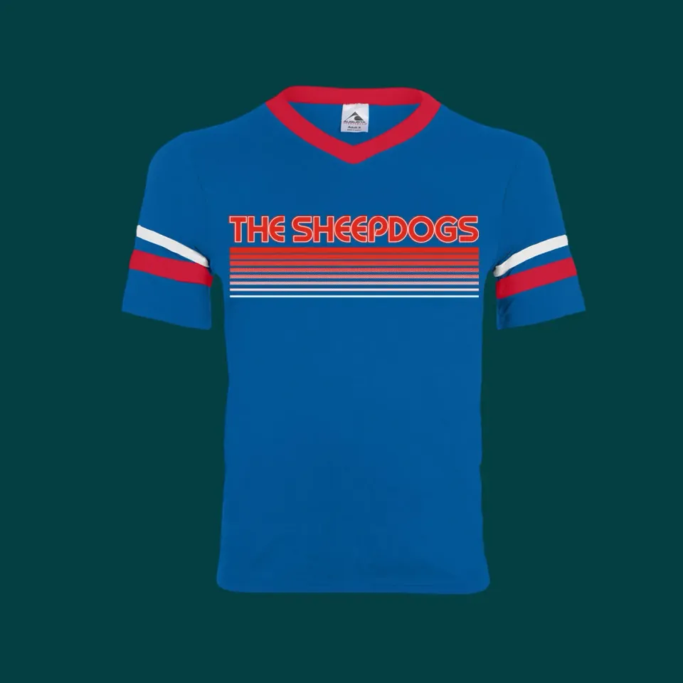 Sheepdogs Recording Co Red White Blue jersey taille M
