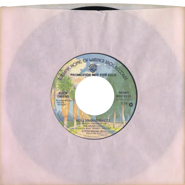 Omnivore Recordings Buck Owens Hollywood Waltz vinyle 7" vintage mono