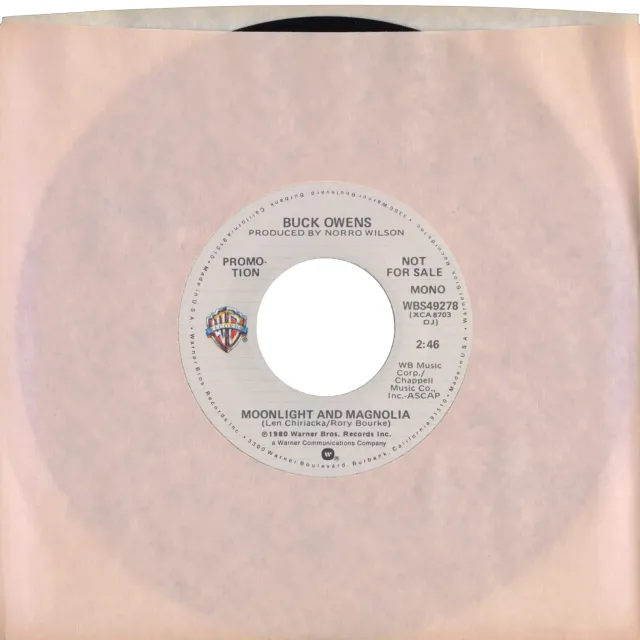 Buck Owens Moonlight And Magnolia vinyle 7 pouces vintage
