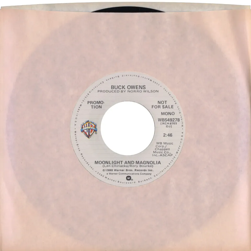 Buck Owens Moonlight And Magnolia vinyle 7 pouces vintage