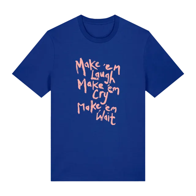 Stereophonics Make 'Em Laugh T-shirt bleu coton bio