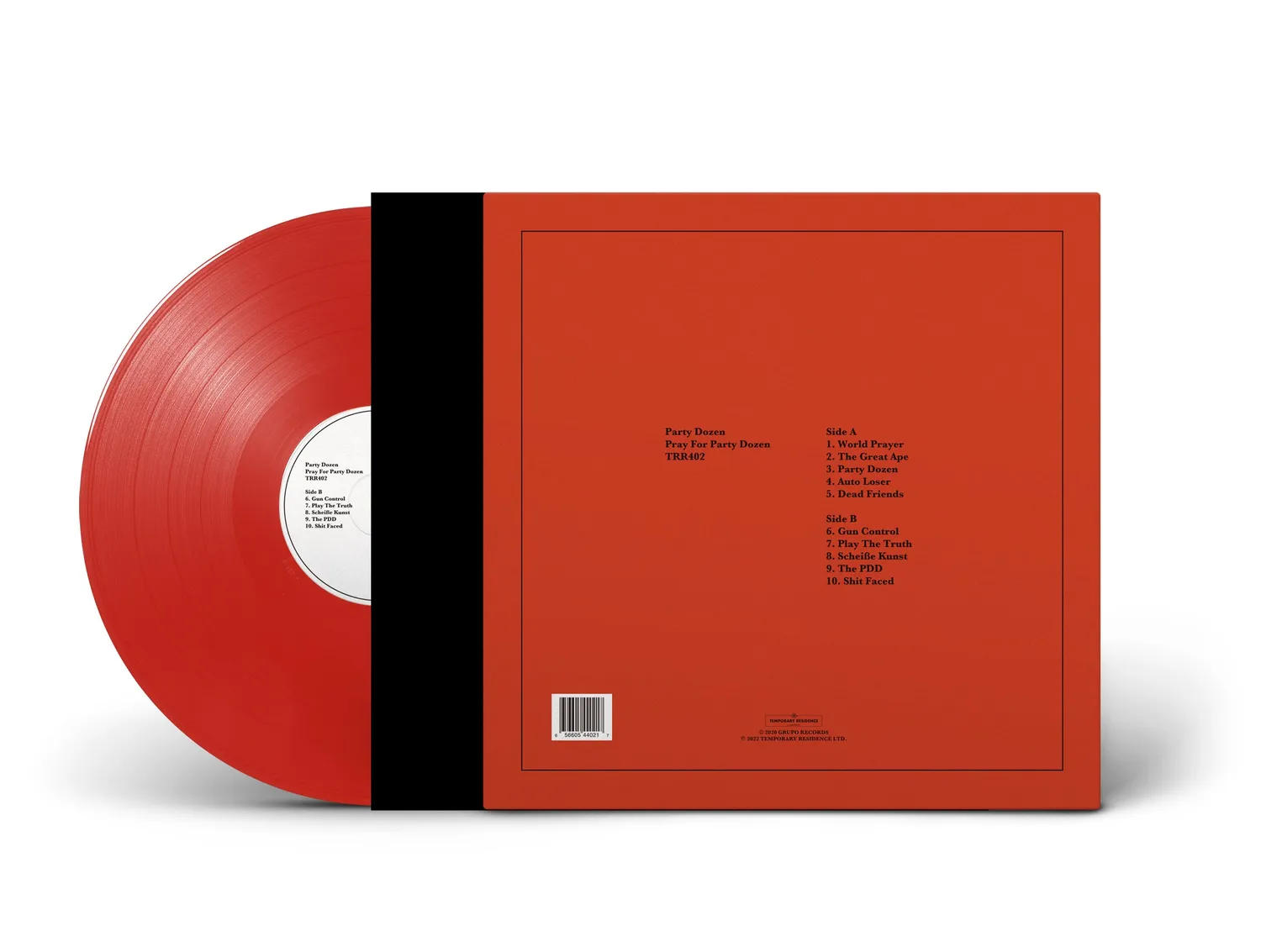 Party Dozen Pray For Party Dozen vinyle rouge opaque