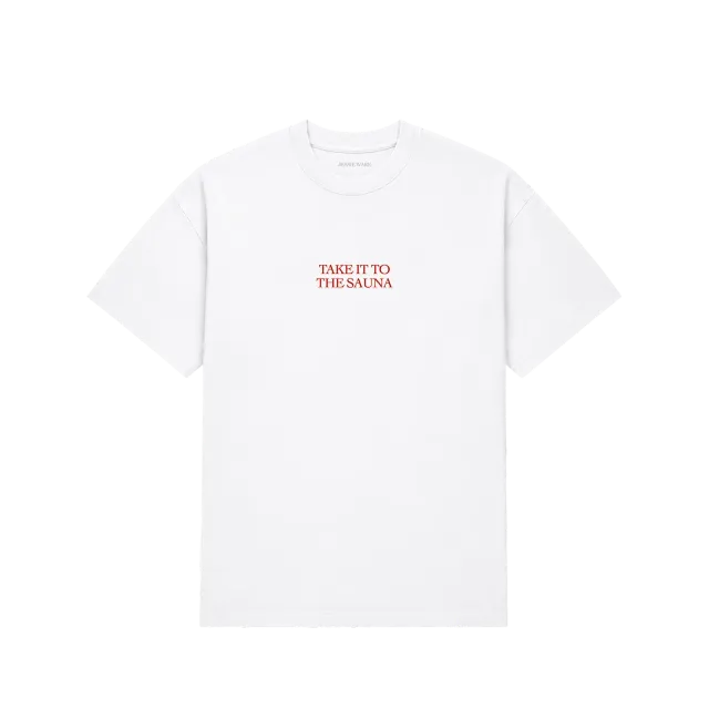 EMI Sauna t-shirt blanc coton bio lyrics sauna