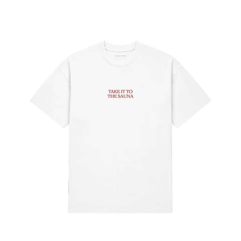 EMI Sauna t-shirt blanc coton bio lyrics sauna