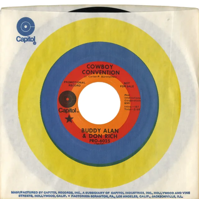 Omnivore Recordings Buddy Alan & Don Rich Cowboy Convention 45 tours vintage