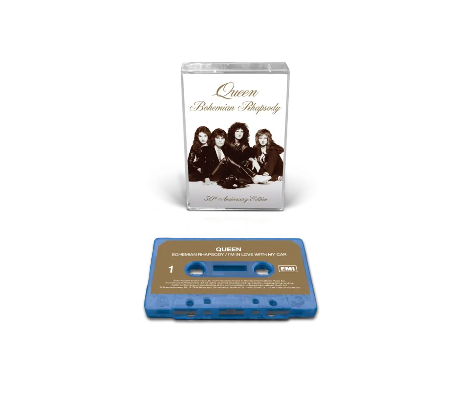 EMI Bohemian Rhapsody cassette single bleue 50 ans