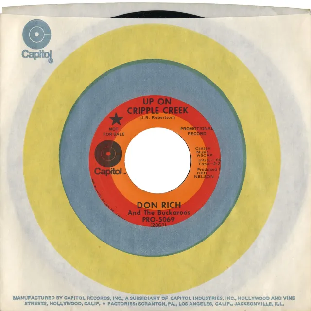 Omnivore Recordings Don Rich Up On Cripple Creek vinyle 7" vintage