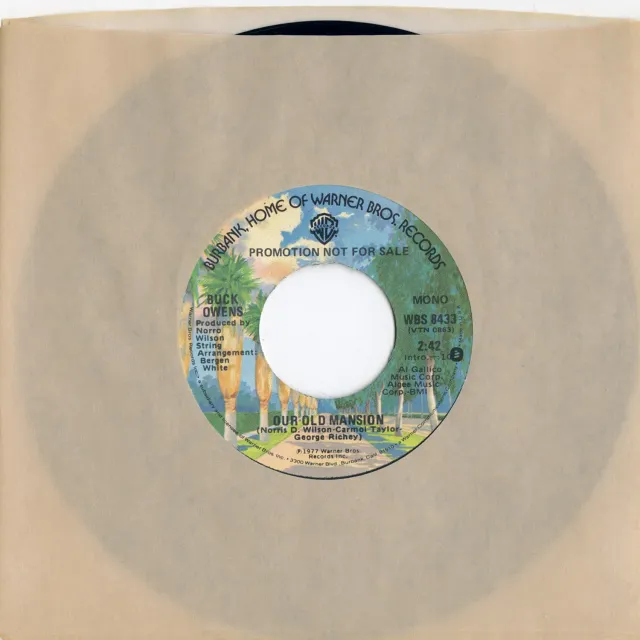 Omnivore Recordings Buck Owens Our Old Mansion vinyle 7 pouces