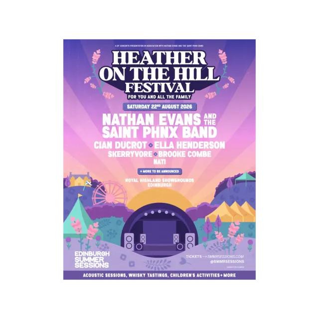EMI Heather on the Hill affiche festival signée