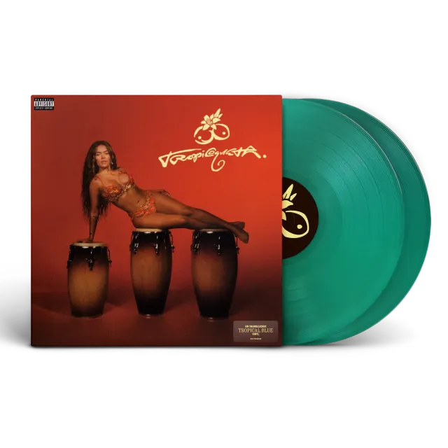 EMI Karol G Tropicoqueta vinyle 2LP bleu