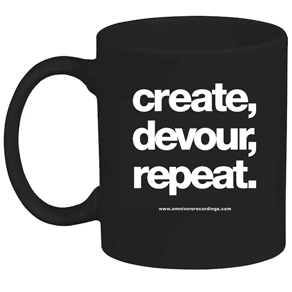 Omnivore Recordings Create Devour Repeat mug céramique noir