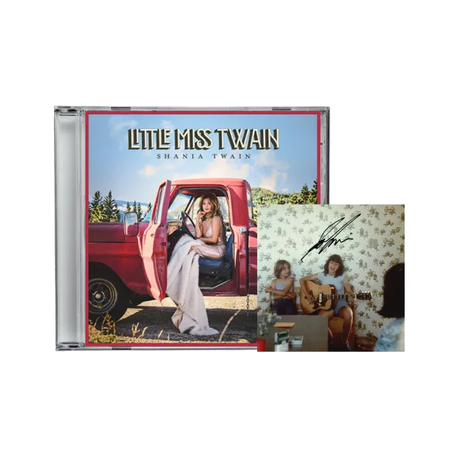 EMI Little Miss Twain CD + insert signé Shania