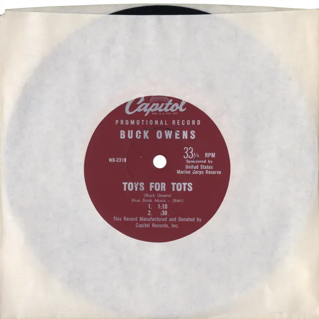 Omnivore Recordings Buck Owens Toys For Tots single 7 pouces vintage