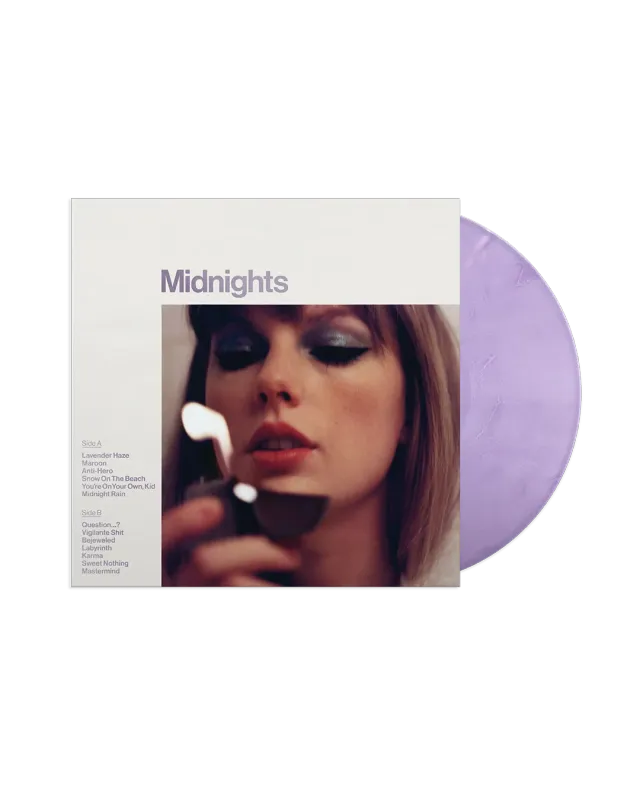 Taylor Swift Midnights Lavender Vinyle marbré 13 titres