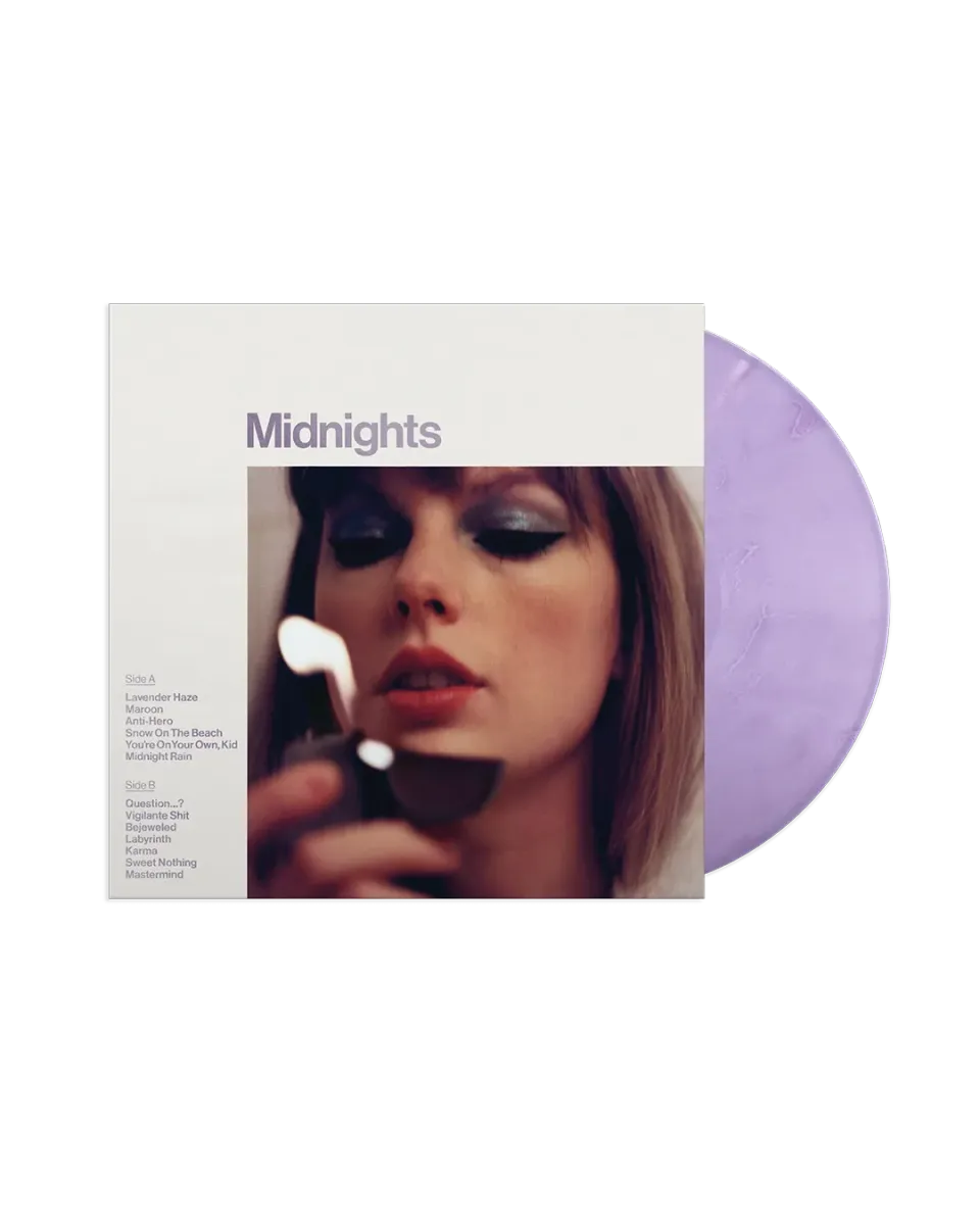 Taylor Swift Midnights Lavender Vinyle marbré 13 titres