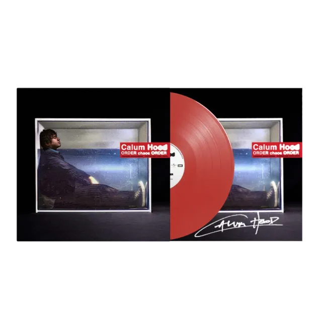 EMI ORDER chaos ORDER vinyle LP rouge opaque carte signée