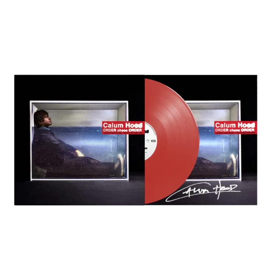EMI ORDER chaos ORDER vinyle LP rouge opaque carte signée